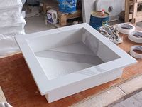 Niches de douche murales en marbre blanc Calacatta personnalisées SH STONE, insert en pierre artificielle pour salle de bain, niche de douche en coquille