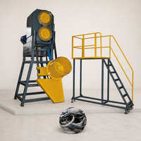 Coupe-bandes de pneus OTR Xinyutian QT60 robuste, homologué CE, à placement modulaire pour usine automatisée de recyclage de pneus usagés