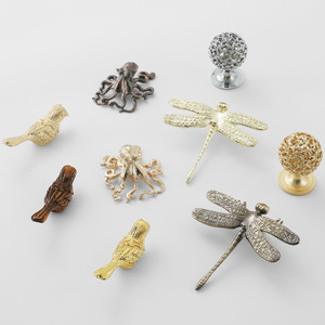Dragonfly <b>Cabinet</b> Handle Zinc Alloy Novelty Shape Modern Design Drawer <b>Knob</b> Durable Furniture Hardware - Product Image 5