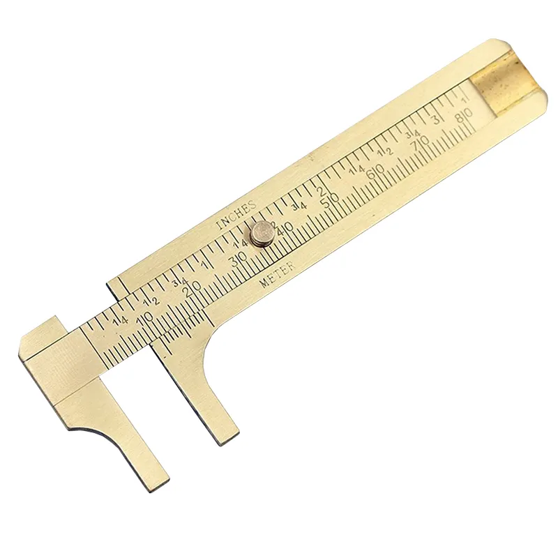 Chất lượng tốt jeweler Xách Tay Kim Cương trang sức công cụ đo lường 80 mét Mini Brass trượt Vernier Caliper đo