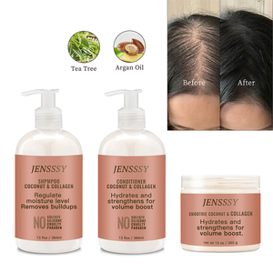 Huile d'arbre à thé OEM 100% naturelle, huile d'argan, shampooing anti-chute de <span class=keywords><strong>cheveux</strong></span>, biotine organique, ensemble de soins capillaires à étiquette privée personnalisée - Product Image 3