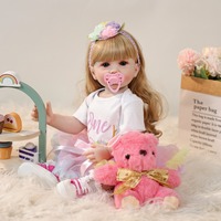 Poupées Yeezwood, nouvelles poupées reborn de 60 cm, poupée reborn en silicone intégral, jouet réaliste pour bébé nouveau-né, poupée reborn en silicone souple pour fille