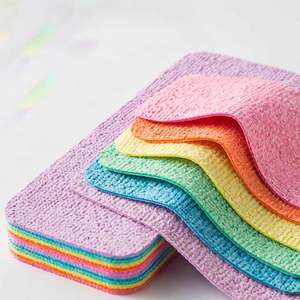 ฟองน้ำใยผ้าไมโครไฟเบอร์ PVA ดูดซับความสามารถในการทำความสะอาดได้ดีใช้ในครัวบล็อกฟองน้ำซับน้ำได้ใช้ซ้ำได้12ชิ้น - Product Image 4