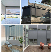 Cortinas para Pérgola y Balcón, Resistentes al Viento y con Protección Solar, Bloquean la Luz y Aislamiento Térmico