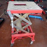Cric hydraulique pour moto HUTZ 300 Lbs, cric à ciseaux à commande au pied, support de réparation pour moto AL03HB01W