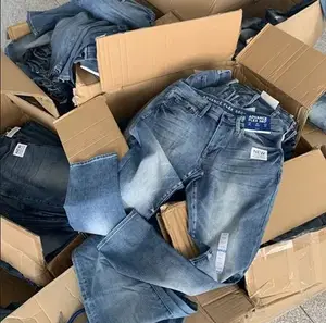 Personalizado Jeans Destruído Ripped Skinny Jeans Homens Jeans Apuramento Estoque Excedente Lotes