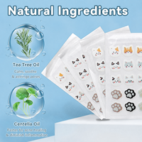 Patchs Hydrocolloïdes Décoratifs en Gros pour Boutons, Autocollants Mignons en Forme de Patte de Chat pour l'Acné, Soin des Imperfections du Visage
