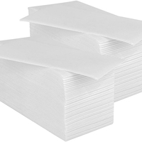 Serviettes de table jetables 3 plis en Airlaid, aspect lin, douces, absorbantes, en pâte de bois vierge, style sac, pour fêtes et mariages
