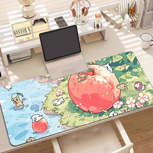 Cartoon Dog Pattern Mouse Pad with Thickened Lines Sublimation Heat Transfer <b>Desk</b> Mat in Stock - Product Image 1