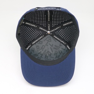 Gorras Personalizadas con Orificios Cortados con Láser, Gorra de Golf de 5 Paneles Azul Marino para Exteriores, Gorras Deportivas con Logotipo de Goma - Product Image 6