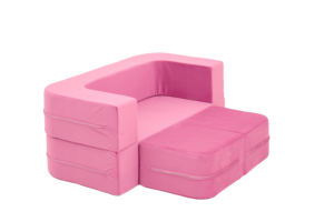 Single Seat Pink Knitted Fabric Child Reclining <strong>Sofa</strong> Compressed with Sponge Filling for Apartment <strong>Living</strong> <strong>Room</strong> Use - Product Image 4
