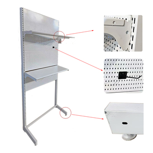 EMETALL Fabricados Apilables D-Rack De Almacenamiento Estantes Blancos Promocionales Mostrar Colinas Expositores Para Ropa - Product Image 1
