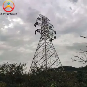 Factory Customized 132kV Angular Steel Electric Power Transmission Line Towers