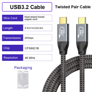 <span class=keywords><strong>Cable</strong></span> USB Tipo C Personalizado ULT-unite <span class=keywords><strong>de</strong></span> Carga Rápida <span class=keywords><strong>de</strong></span> 6 pies con Certificado CE, <span class=keywords><strong>Cable</strong></span> <span class=keywords><strong>de</strong></span> Datos USB C <span class=keywords><strong>a</strong></span> C con Logotipo Personalizado <span class=keywords><strong>de</strong></span> 3 Metros - Product Image 2
