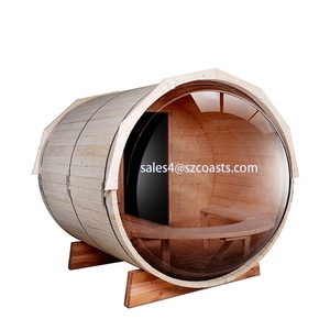 أنيق ساونا جافة مع الخشب الأحمر أو الأبيض الصنوبر غرفة ساونا برميلية الإلكترونية ساونا سخان وافق <span class=keywords><strong>CE</strong></span> - Product Image 2