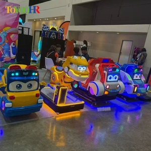 Macchina da gioco per bambini a gettoni, con auto oscillante 3D in fibra di vetro, per interni, con video elettronico. - Product Image 3