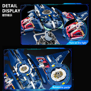MJI 13057 Creative Semi Mechanical Mobulidae MOC DIY Particle Accessories Kids Unisex Educational Building Block Plastic Toy Set - Product Image 5