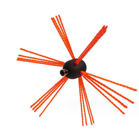 Brosse de cheminée Kit de nettoyage de cheminée Brosse en nylon durable pour cheminée Séchoir à conduit d'aération Kit de nettoyage de conduit Outil de balayage de cheminée