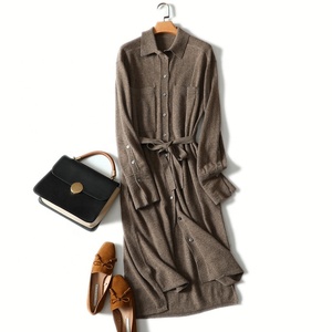 OEM/ODM da donna <span class=keywords><strong>abito</strong></span> Casual maglione lavorato a maglia da donna camicia larga a maniche lunghe <span class=keywords><strong>in</strong></span> Cashmere X-Cardigan <span class=keywords><strong>in</strong></span> <span class=keywords><strong>lana</strong></span> - Product Image 3