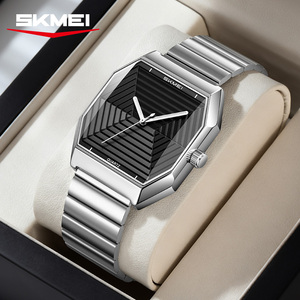 Montre à quartz lumineuse étanche, dernière version, fabrication OEM ODM, bracelet en acier inoxydable, montres à quartz minimalistes pour hommes - Product Image 5