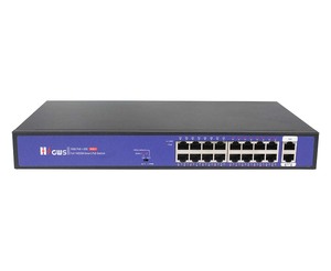 Commutateur PoE intelligent commercial Gigabit 18 ports CCTV avec 2 réseaux pour connexion en amont DC48V - Product Image 3