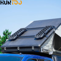 Huntoo Off-Road Slide 8ft sur remorque RV 4x4, tente mini pop-up en PVC personnalisée en aluminium pour caravane, camion, ou topper de camping-car tout-terrain