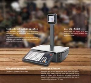 नए आगमन 2023 30 किलोग्राम एलसीडी बारकोड लेबल प्रिंटिंग स्केल ओम/ओडम खुदरा दुकान नकद रजिस्टर मूल्य कंप्यूटिंग इलेक्ट्रॉनिक फल - Product Image 5