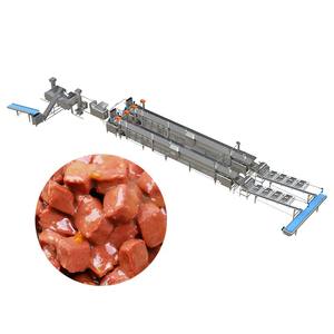 Extrudeuse industrielle à double fonction d'aliments pour animaux de compagnie pour chat Ligne de production de pâte à viande humide Moteur central Pompe PLC - Product Image 2