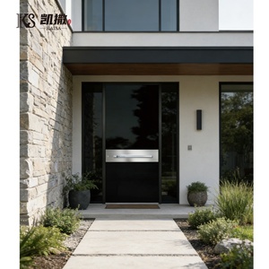 Porte d'entrée pivotante de sécurité extérieure antivol en aluminium, design personnalisé, nouvelle conception, pour maison - Product Image 6