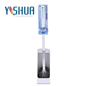 Ensemble de brosse de toilette haute en PP bicolore durable avec poils antibactériens pour un nettoyage hygiénique de la salle de bain et un rangement facile - Product Image 2