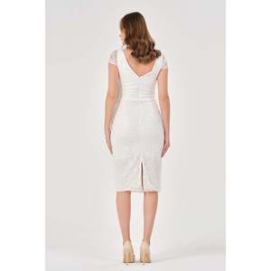 Veste décontractée à manches longues pour femme DANS, couleur écru, avec fermeture boutonnée et motif uni, épaisseur standard, vêtement d'extérieur pour toutes les saisons - Product Image 6