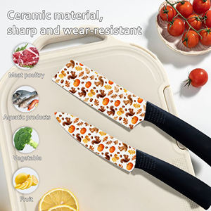 Entrega Rápida, 4 Juegos de Cuchillos de Chef con Hoja de Cerámica, Mango de Plástico, Precio de Fábrica, Envío Gratis, Tienda de Comercio Electrónico Shopify - Product Image 4