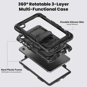 Được xây dựng trong bảo vệ màn hình Silicone <span class=keywords><strong>Tablet</strong></span> trường hợp đối với Samsung <span class=keywords><strong>Galaxy</strong></span> <span class=keywords><strong>Tab</strong></span> A11 2025/A9 8.7 inch 2023 SM-X110 SM-X115 phổ trường hợp - Product Image 2