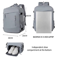 Mochila Minimalista de Tela Suave Expandible con Múltiples Bolsillos Frontales con Cremallera, Suministro de Fábrica OEM Personalizado, Bolso de Mano para Mujer para Fin de Semana