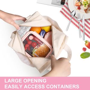 Sac isotherme portable 10L avec lettres brodées, film aluminium isolant pour le stockage des aliments et des boissons - Product Image 5