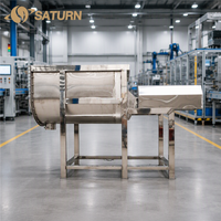 Mélangeur à ruban en acier inoxydable SUS316L de qualité alimentaire Saturn, moteur servo 3 kW, capacité 100-500L, mélangeur multifonctionnel pour détergents
