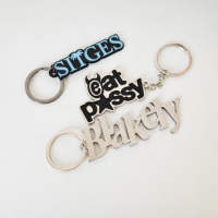 Produsen Gantungan Kunci Personalisasi Logo Kustom Gantungan Kunci Enamel Keras Promosi Bentuk Rumah Gantungan Kunci Fashion dari Paduan Seng dengan Tas