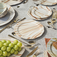 Ensemble tasse et assiette colorées personnalisées Vaisselle de cuisine Ensembles de table de luxe modernes Vaisselle en céramique