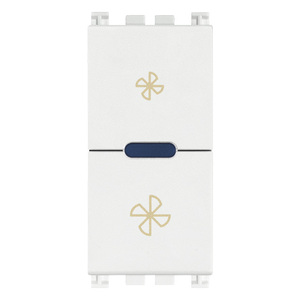White <b>Fan</b> Dimmer 220-240V Dual Switch Ceiling <b>Fan</b> <b>Control</b> - Product Image 1