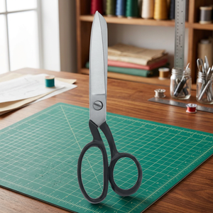 กรรไกรตัดผ้าสแตนเลสสีเงินสำหรับใช้ในครัวเรือน ขนาด 7-9 นิ้ว - Product Image 2