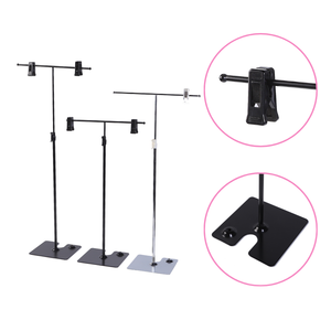 Support de signalisation métallique compact avec barre transversale de 26 cm et réglage de hauteur de 40 à 75 cm pour restaurant ou bureau - Product Image 3