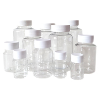 Bouteille de capsule de laboratoire en plastique PET transparent de 150ml emballage médical à large ouverture échantillons de pilules pharmaceutiques scellage liquide