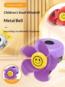 Sonnette de vélo d'équilibre en métal pour enfants, super sonnette, <span class=keywords><strong>klaxon</strong></span>, vélo pour bébé, glisse universelle, mignon moulin à vent, dessin animé - Product Image 6