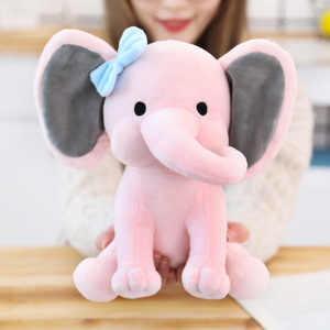 Best Seller 25cm Grey Pink <strong>Elephant</strong> Plush Toy Lovely Design Unisex Soft Sitting <strong>Elephant</strong> Children PP Cotton Filled <strong>Gift</strong> Hot - Product Image 2
