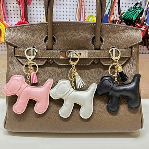 <span class=keywords><strong>Porte</strong></span>-clés créatif en cuir PU <span class=keywords><strong>avec</strong></span> <span class=keywords><strong>pompon</strong></span>, pendentif animal coloré pour téléphone, breloque pour sac à main et sac à dos - Product Image 3