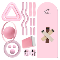 Kit de fitness personnalisé avec logo : ballon de yoga, anneau de Pilates, poids de cheville en silicone, bande de résistance pour étirements, kit de Pilates