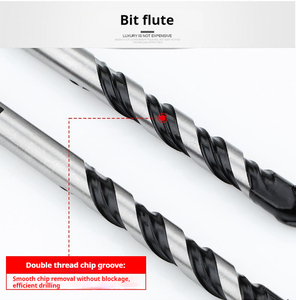 Forets à tige triangulaire multi-usages pour verre et céramique, à tête cruciforme, vente en gros directe usine - Product Image 2