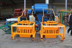 Haiti diskon besar mesin pembuat blok berongga beton seluler mesin diesel bata untuk stok batu bata padat - Product Image 3