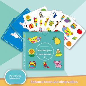 Juego de Cartas de Memoria Educativo para Niños, Juego de Mesa Interactivo para Padres e Hijos, Juego de Pensamiento y Entrenamiento Cognitivo - Product Image 5