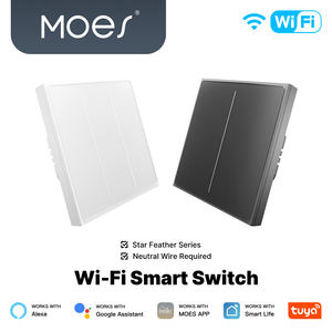 MOES Tuya WIFI Star Feathergs Series Switch <span class=keywords><strong>Bouton</strong></span> poussoir intelligent avec scène de lumière neutre 2in1 Switch APP Remote Control - Product Image 2